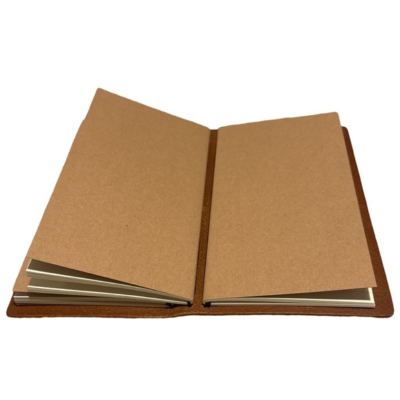 Hand Crafted Other - Handmade “TRAVELER SIZE” ARTSIAN VEG TAN LEATHER NOTEBOOK